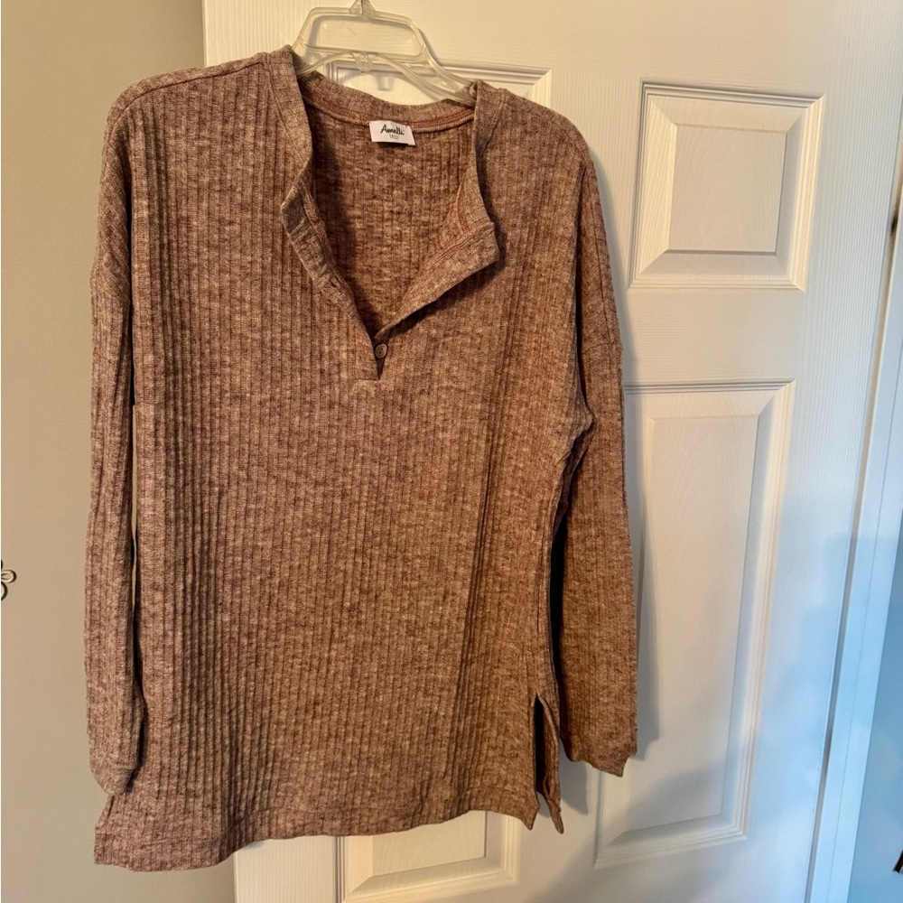 Amalli Talli Ribbed Henley Shirt